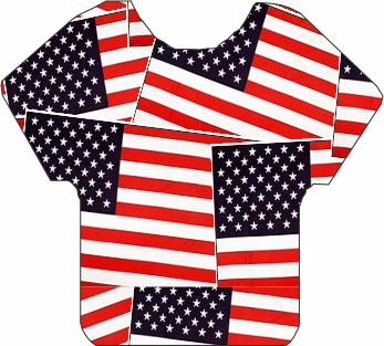 American Flag Pattern 12"
